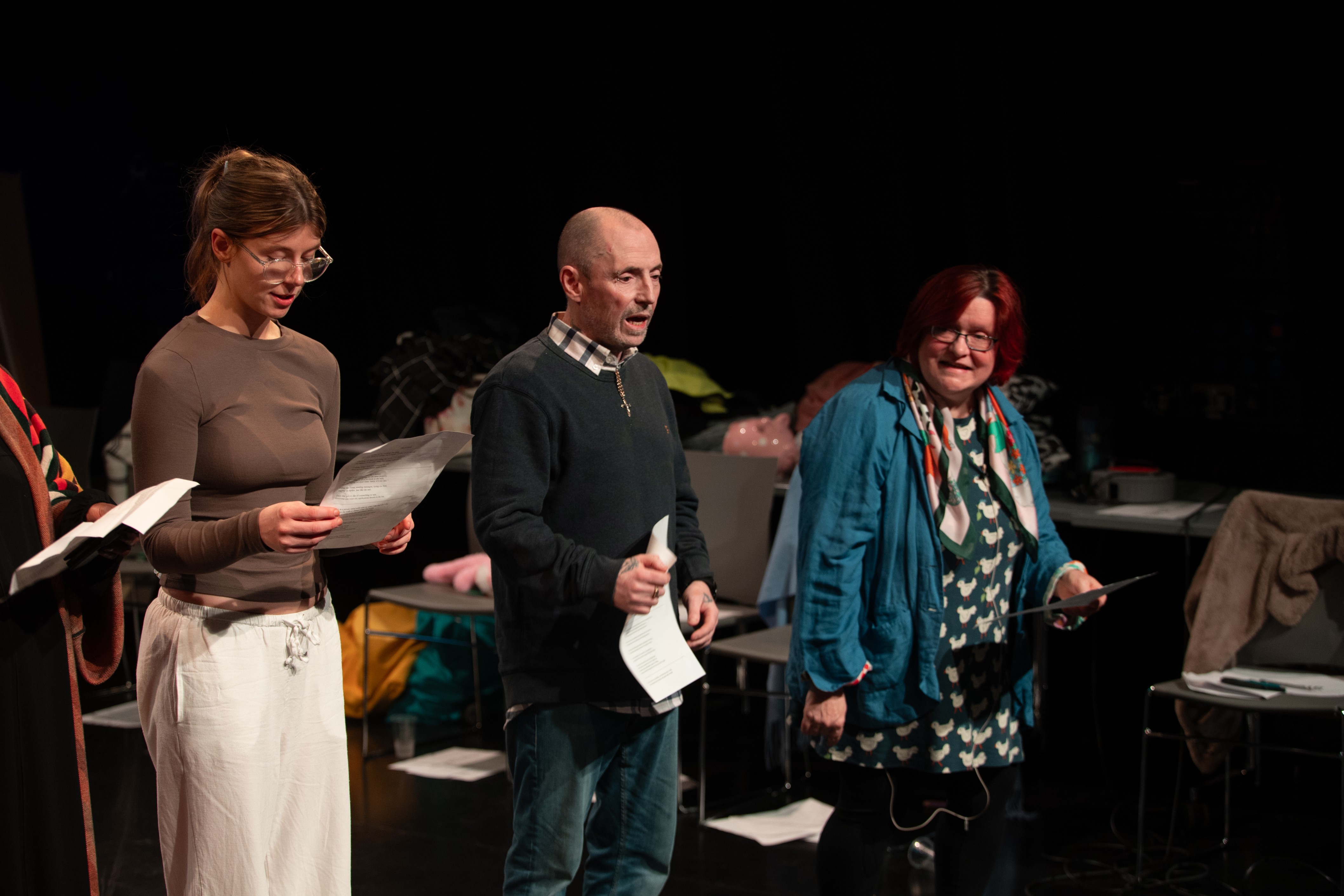 Actors performing