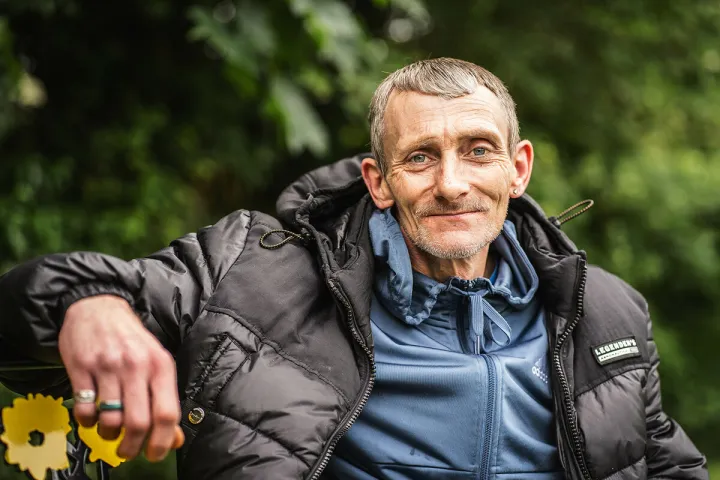 Ryan, pictured for the Centre for Homelessness Impact's Photo Library