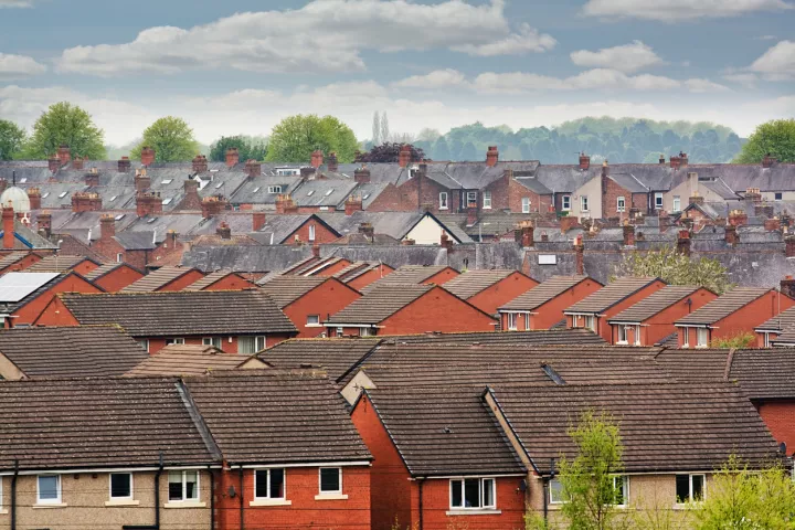 Terraced roof tops