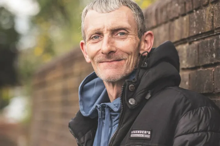 Ryan, pictured for the Centre for Homelessness Impact's Photo Library